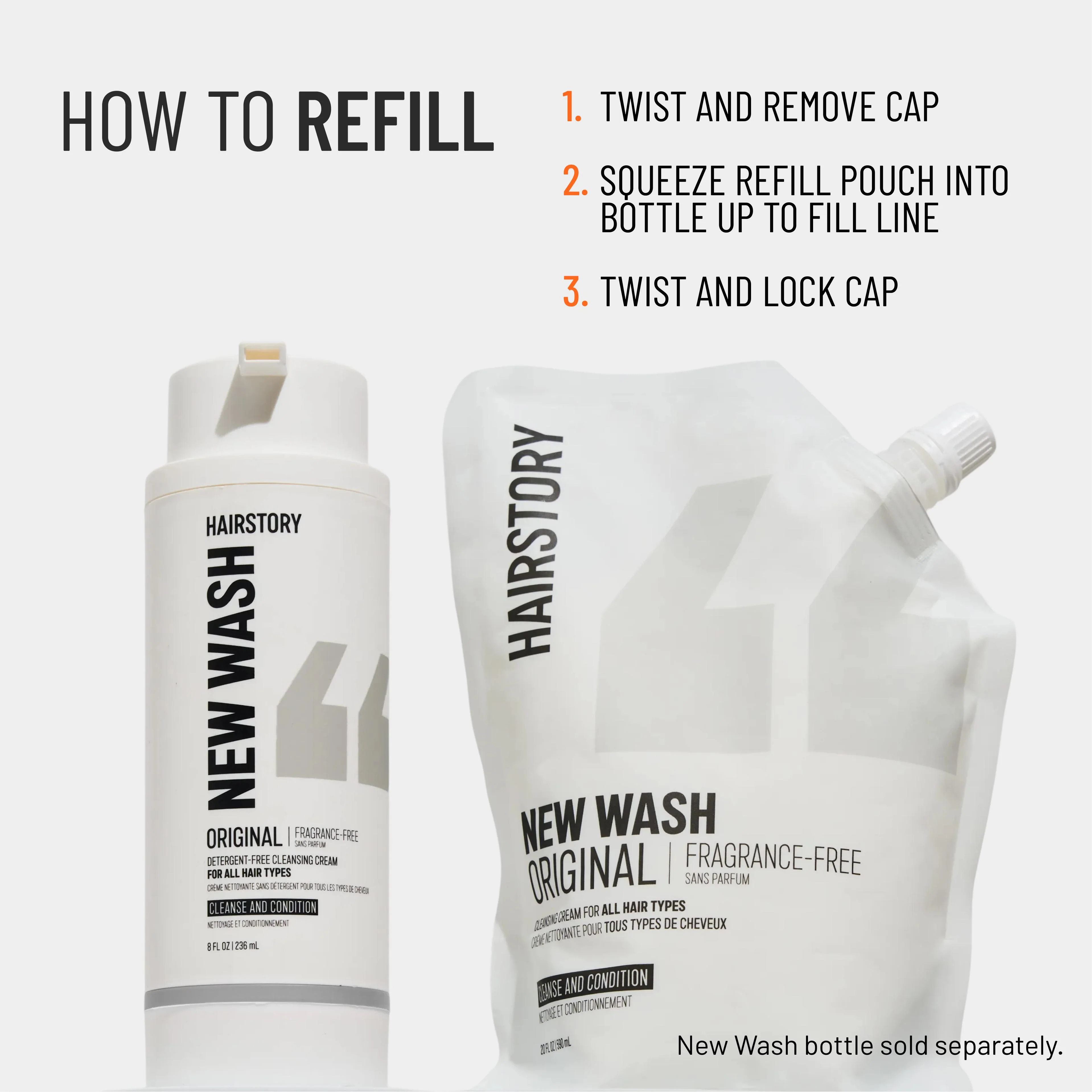 New Wash Fragrance Free 20oz refill - Image 10